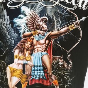 REALEZA AZTECA Mexican Graphic M T-Shirt Princess